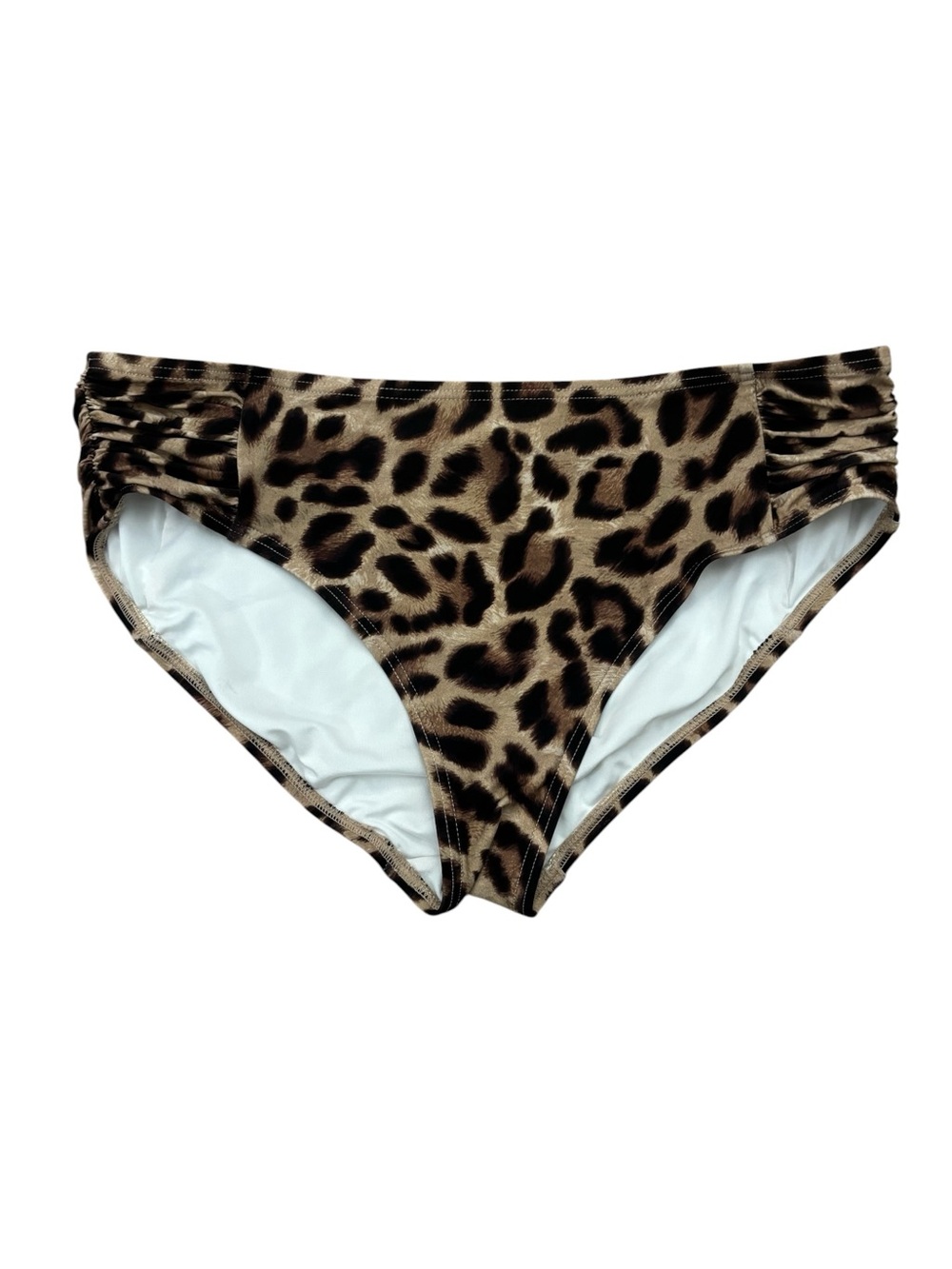 Some Wild By Nature‎ Leopard Size XL Cheetah Ruched Side Bikini Swim Bottoms